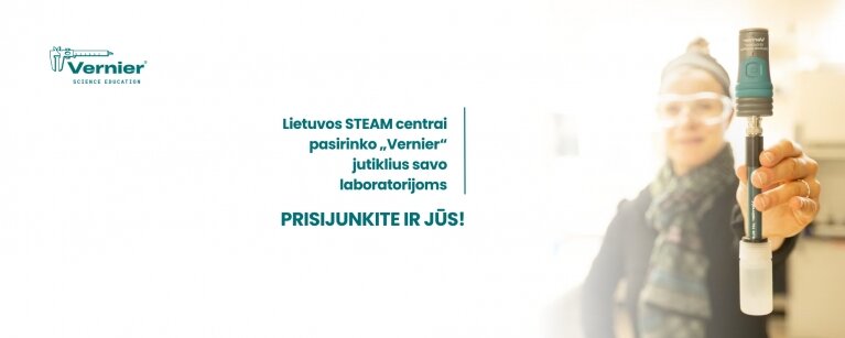 Lietuvos STEAM centrai pasirinko VERNIER jutiklius savo laboratorijoms