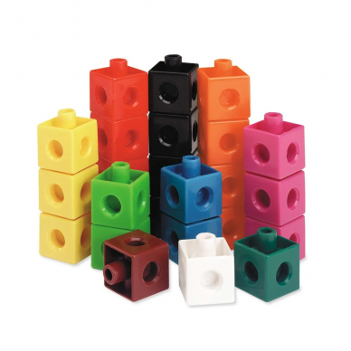 Rinkinys matematiniam ugdymui "Snap Cubes®" (100 vnt.)