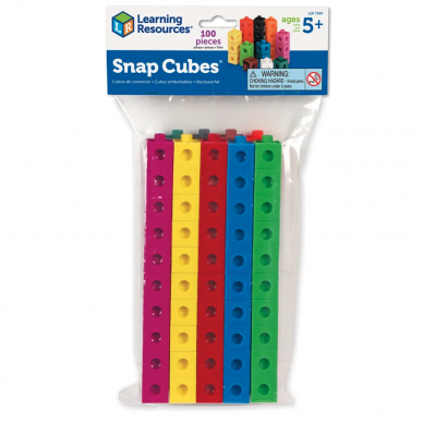 Rinkinys matematiniam ugdymui "Snap Cubes®" (100 vnt.) 1